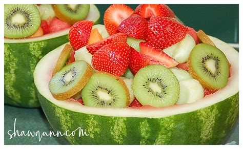 Watermelon Bowl Of Fresh Fruit ~ Shawn Ann