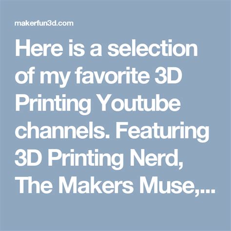 D Printing Youtube Channels To Watch D Printing For Gaming And More
