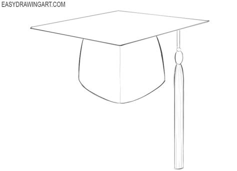 How To Draw A Graduation Cap Easy Graduation Drawing Graduation Cap