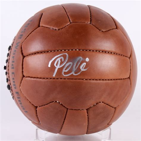 Pele Signed Leather Soccer Ball Psa Hologram Pristine Auction