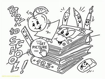 Coloring Pages Supplies Welcome Printable Schools End