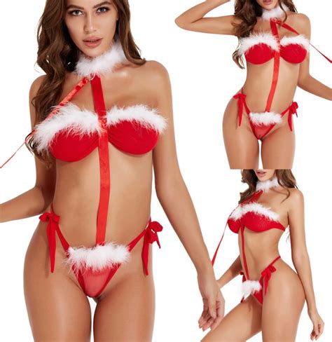 Christmas Sexy Lingerie Set Underwear Bra Attractive 2 Piece Etsy