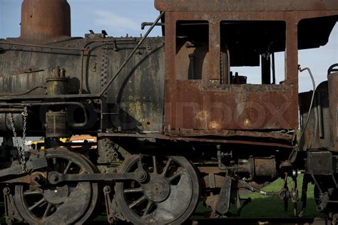 Rusty Steam Locomotive Stock Image Colourbox