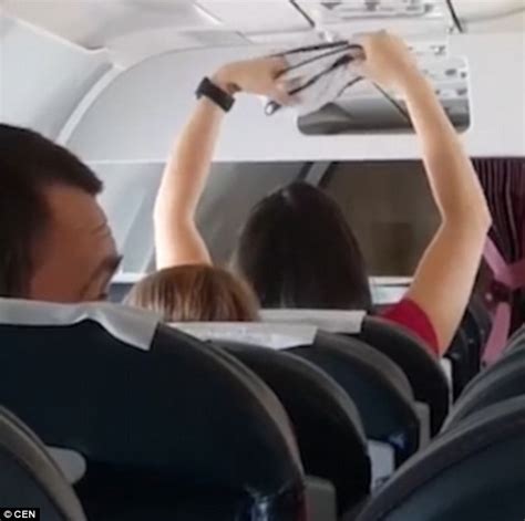 Female Passenger Filmed Drying Underwear Beneath Air Vent