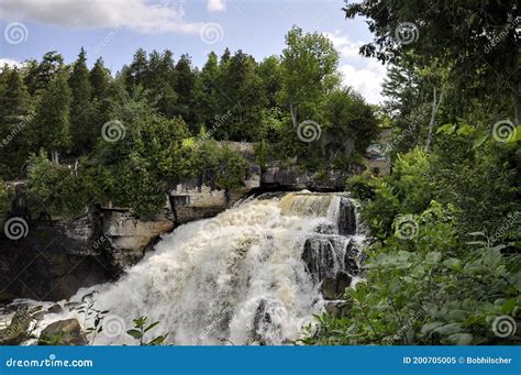 Inglis Falls Near Owen Sound In Ontario Canada Stock Image Image Of