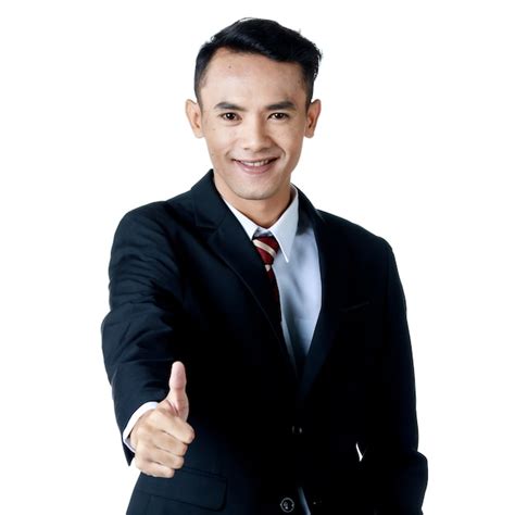 Premium Photo Young Attractive Asian Business Man Wearing Black Suit