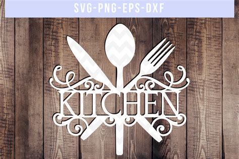 Kitchen Svg Cutting Files Wall Art Stencil Svg Kitchen Etsy