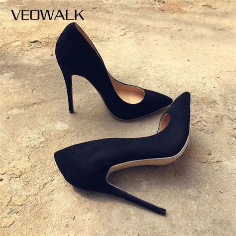 Buy Veowalk Women Suede Stilettos Pumps Elegant Ladies