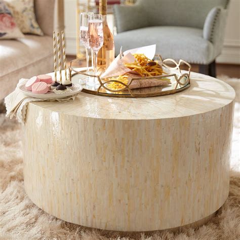 Mother Of Pearl Round Coffee Table Pier 1 Imports Drum Coffee Table