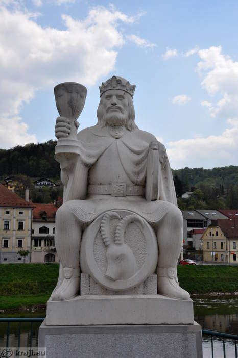 Lasko Statue Of The King Of Beer Gambrinus Slovanialaško Is