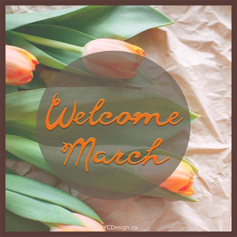 Welcome March Images For Instagram And Facebook