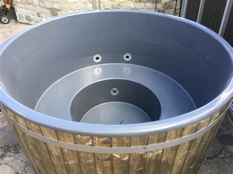 Diy wood fired hot tub. UK Premium SPRUCE WOOD HOT TUB Ø5.5ft + Wood Burning Heater