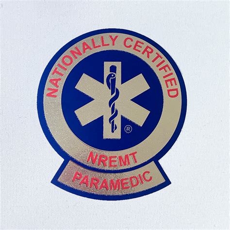 Paramedic Decal National Registry Of Emergency Medical Technicians