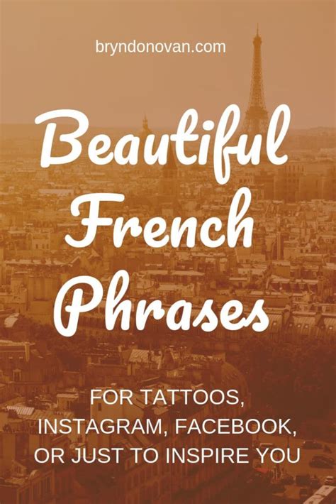 Beautiful French Phrases About Love And Life For Tattoos Instagram
