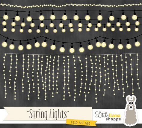 String Lights Clipart Fairy Lights Clip Art Wedding Invitation String