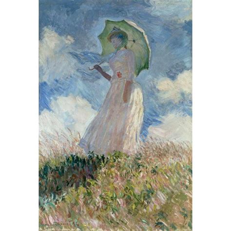 Obra De Arte Mujer Con Sombrilla Oscar Claude Monet