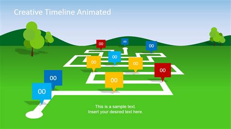 Animated Landscape Powerpoint Timeline Slidemodel