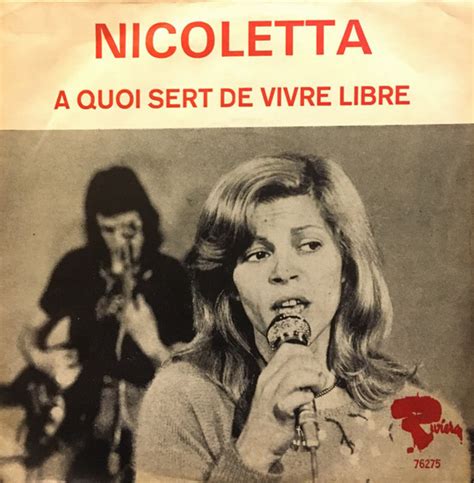 nicoletta a quoi sert de vivre libre 1976 vinyl discogs