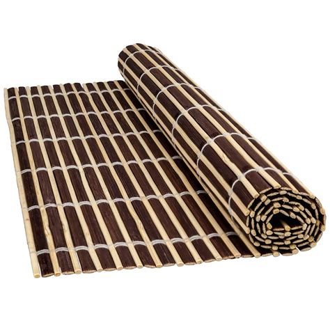 Bamboo Wood Table Placemats Serving Dining Sushi Oriental Large Roll Up