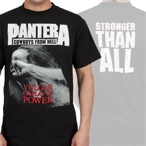 Pantera Vulgar Display Of Power T Shirt Indiemerchstore