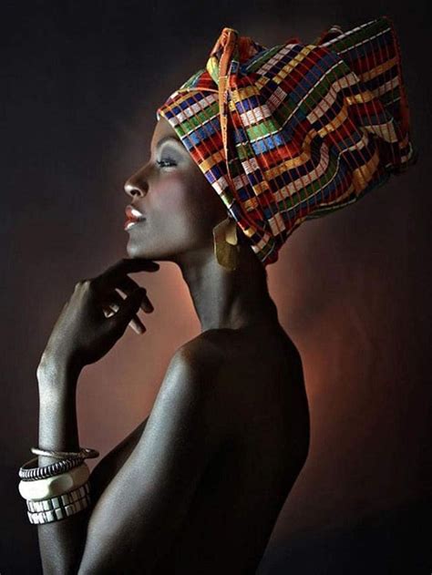Nndhys Afrikanische Nackte Frau Indisches Stirnband Portr T Poster