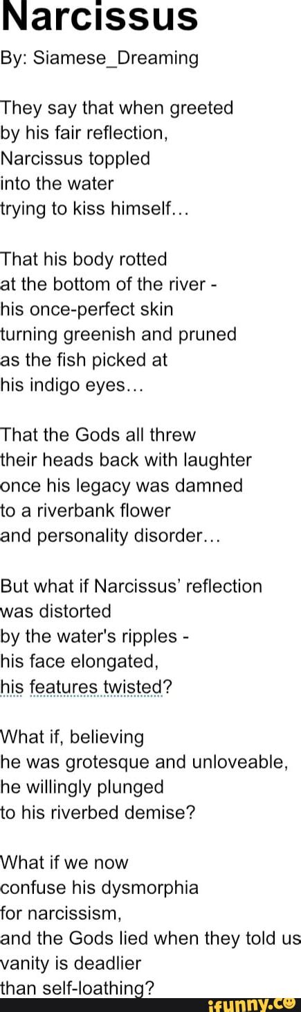 Narcissus Memes Best Collection Of Funny Narcissus Pictures On IFunny