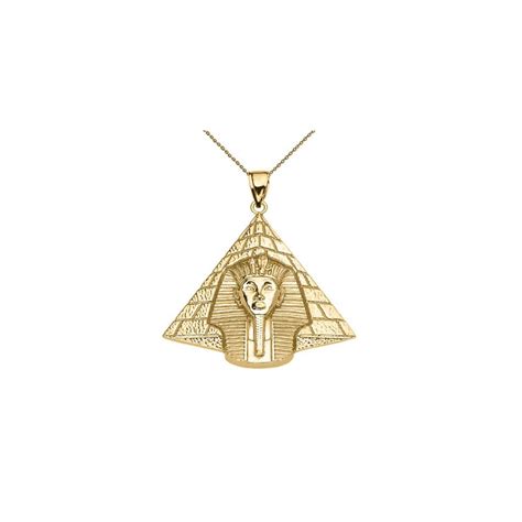 Detailed Egyptian King Tut Necklace In 9ct Gold Gold Boutique