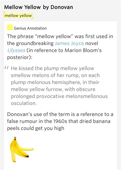 Mellow Yellow Mellow Yellow By Donovan