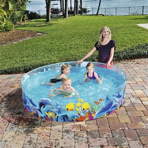 Kids Swimming Pool Hard Plastic Backyard Pool In 2020 Children