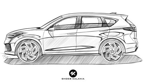 Car Sketch Side View