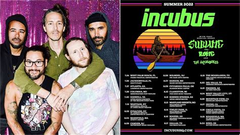 Incubus Summer Tour 2022 Tickets Where To Buy Price Dates