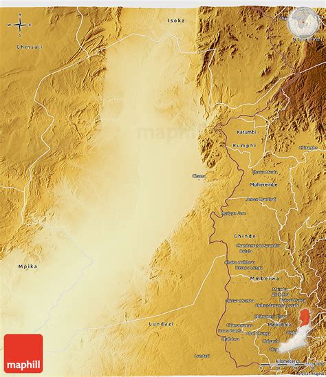 Physical 3d Map Of Chama