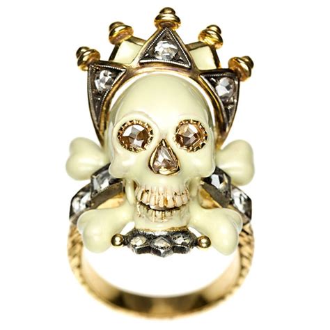 Codognato Vanity Crowned Skull Ring Skull Ring Jewelry Skull Jewelry