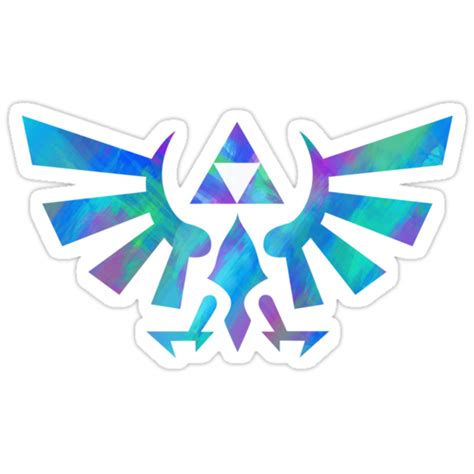 Hylian Crest Stickers By Cluper Redbubble