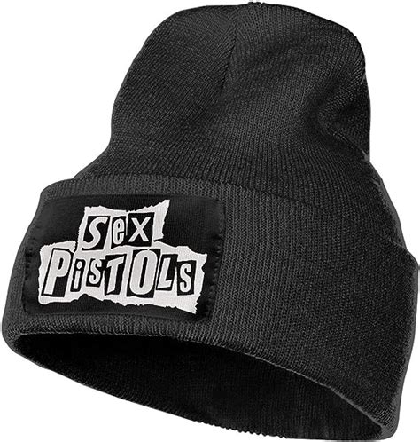 Kennedyf Sex Pistols Skull Hats Cap Cuffed Knit Beanie Hat Black At