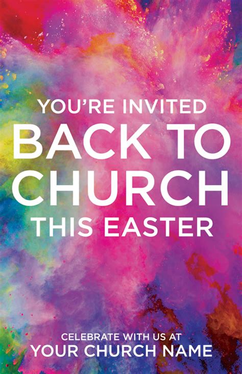 Back To Church Easter Invitecard Church Invitations Outreach Marketing