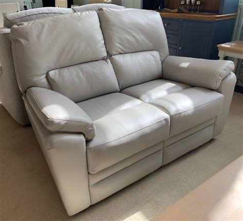 Clearance Parker Knoll Hampton 2 Seater Fixed Sofa In Leather Sofas And Suites Living Homes