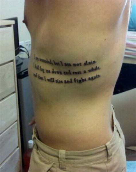 Rib Quote Tattoo Pictures At Rib Tattoo Quotes Tattoo Quotes For Men