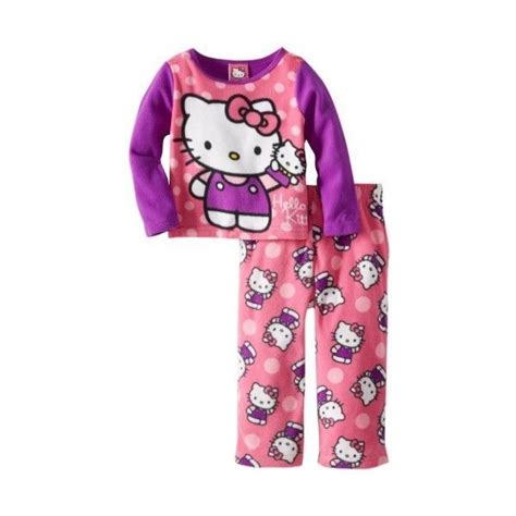 Hello Kitty Little Girls 2 Piece Fleece Pajama Set Fashion Pajama