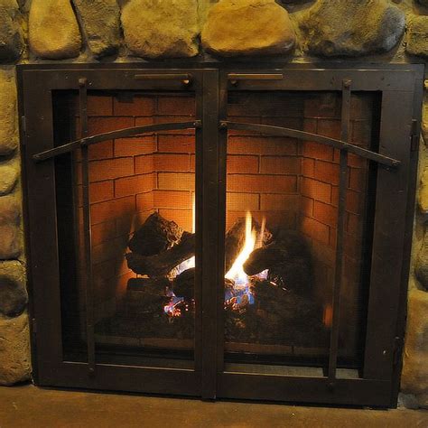 Classic Masonry Fireplace Glass Door Woodland Direct