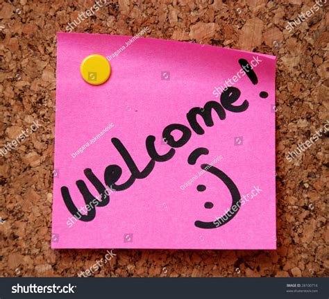Welcome Note Stock Photo 28100716 Shutterstock