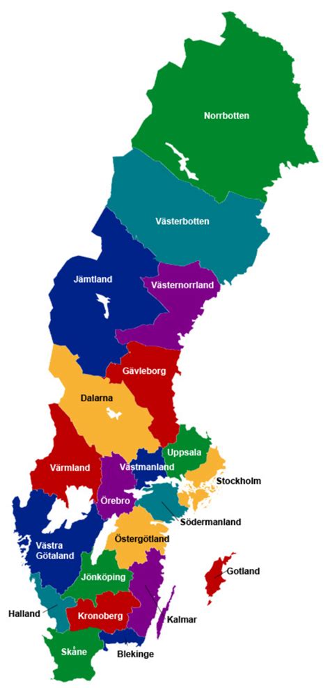 Sveriges indelning - läromedel i geografi åk 4,5,6