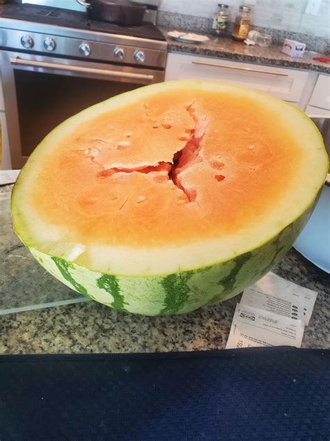 My First Time Seeing A Orange Watermelon Rmildlyinteresting