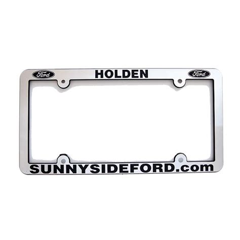 License Plate Frames Chrome Faced Custom Minimum Qty 500 Zuma