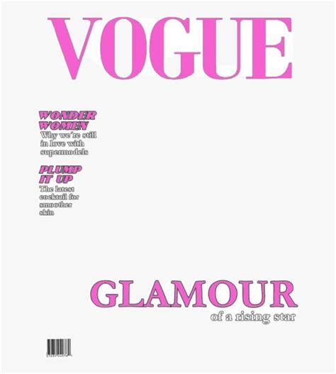Vogue Magazine Cover Template Png Serat