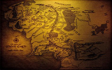 Lord Of The Rings Map Wallpapers Wallpaper Cave
