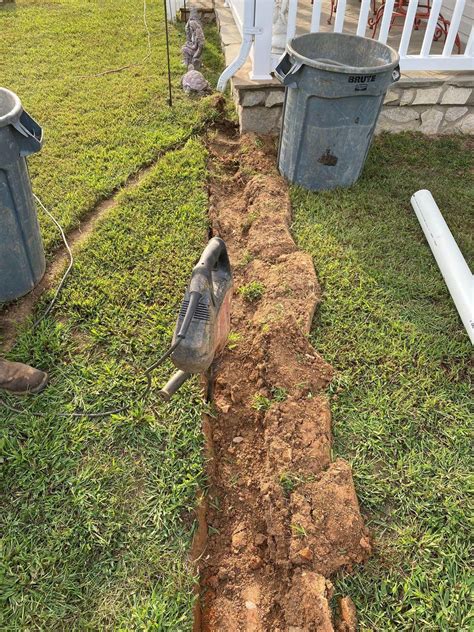 Installing French Drains Smartjacks And Cleanspace In Stoneville Nc