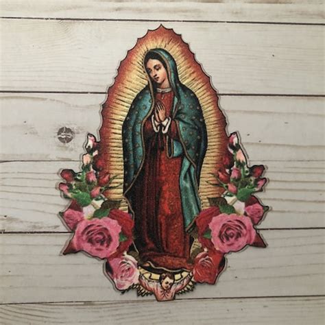 Virgen De Guadalupe Iron On Patch Mexican Folkart Etsy