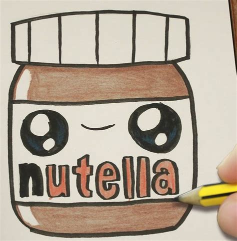 Coloriage et illustration kawaii de nourriture. NUTELLA TE AMO !!! Kawaii | kawaii en 2019 | Pinterest ...
