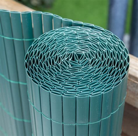 Papillon Artificial Green Bamboo Cane Plastic Garden Fence Screening